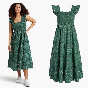 Hill House Ellie in Emerald Trellis Medium